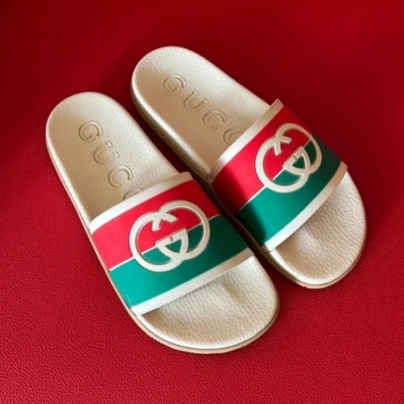 Brand-New in box Gucci Womens interlocking G's slides size 39 (usa 9) - Picture 2 of 4